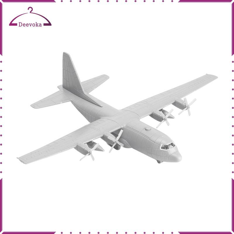 1 / 144 Máy Bay Vận Chuyển Mô Hình Máy Bay Đồ Chơi 4D Lắp Ráp Mô Hình US C130 Thu Nhỏ