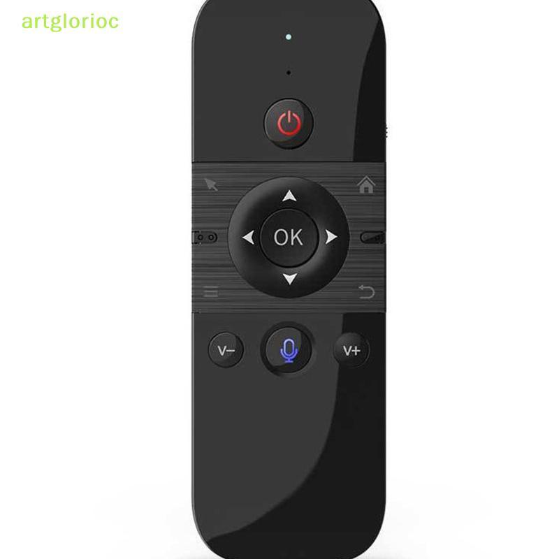 Artgloryoc M8 Air Mouse Điều khiển từ xa bằng giọng nói Bàn phím Mini không dây 2.4G Nhẹ cho Android