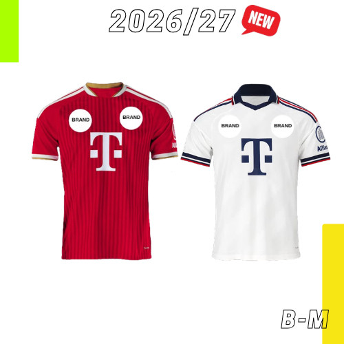 (MỚI) BM _ Home Away Bộ thứ ba thứ ba 2026 / 27 Áo bóng đá Fan Player Issue Jersey Bayern Club Footb