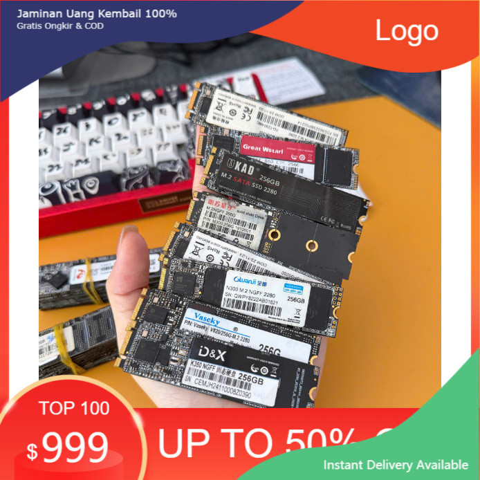 Ổ cứng Ssd M2 sata 128gb  256Gb 500gb  sức khỏe trên 80% đến 100% BH 3 Tháng