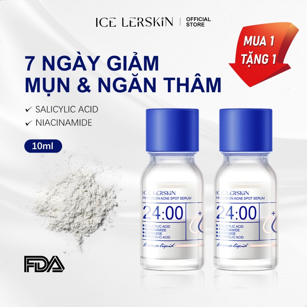 Tinh Chất Hỗ Trợ Mụn Acid Salicylic ICE LERSKIN Giảm Thâm,  Kiểm Soát Dầu Phù Hợp Mọi Loại Da10ml-2p
