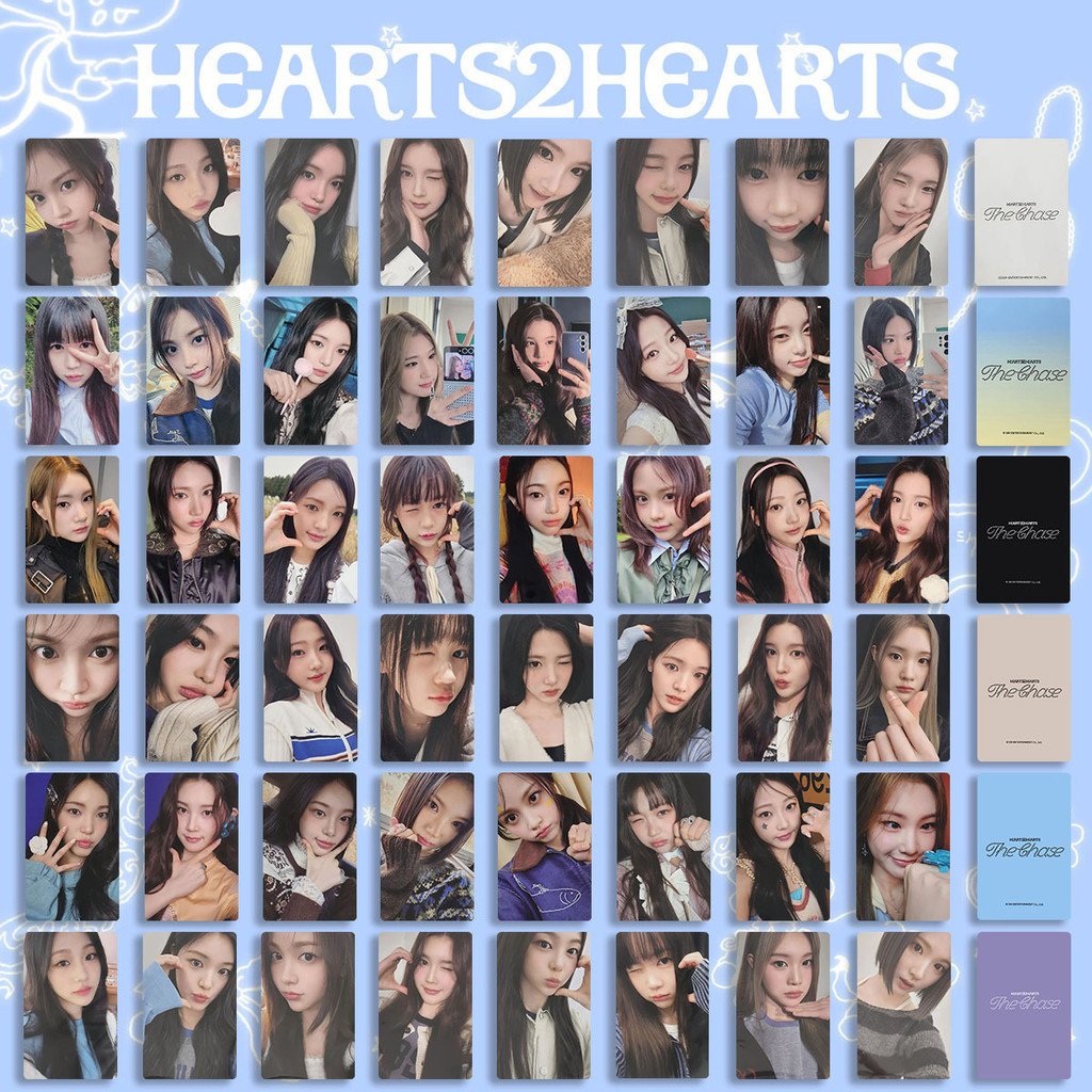 Hearts2Hearts Kết Hợp Hàng Hóa Photocard H2H Album Photocard The Chase Photocard S2U
