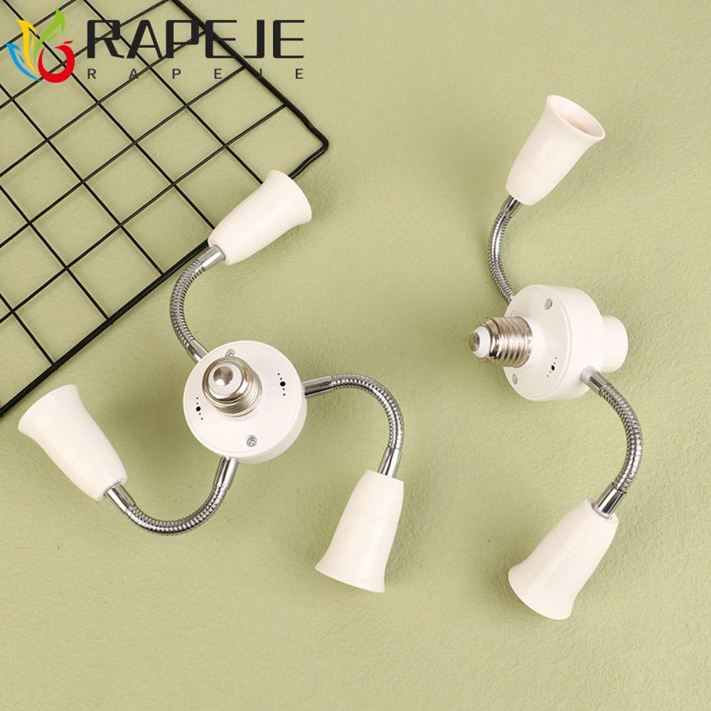 Bộ chuyển đổi giá đỡ đèn RAPEJE E27, Bộ chuyển đổi bóng đèn có ống nối dài Bộ chia ổ cắm đèn E27, bề