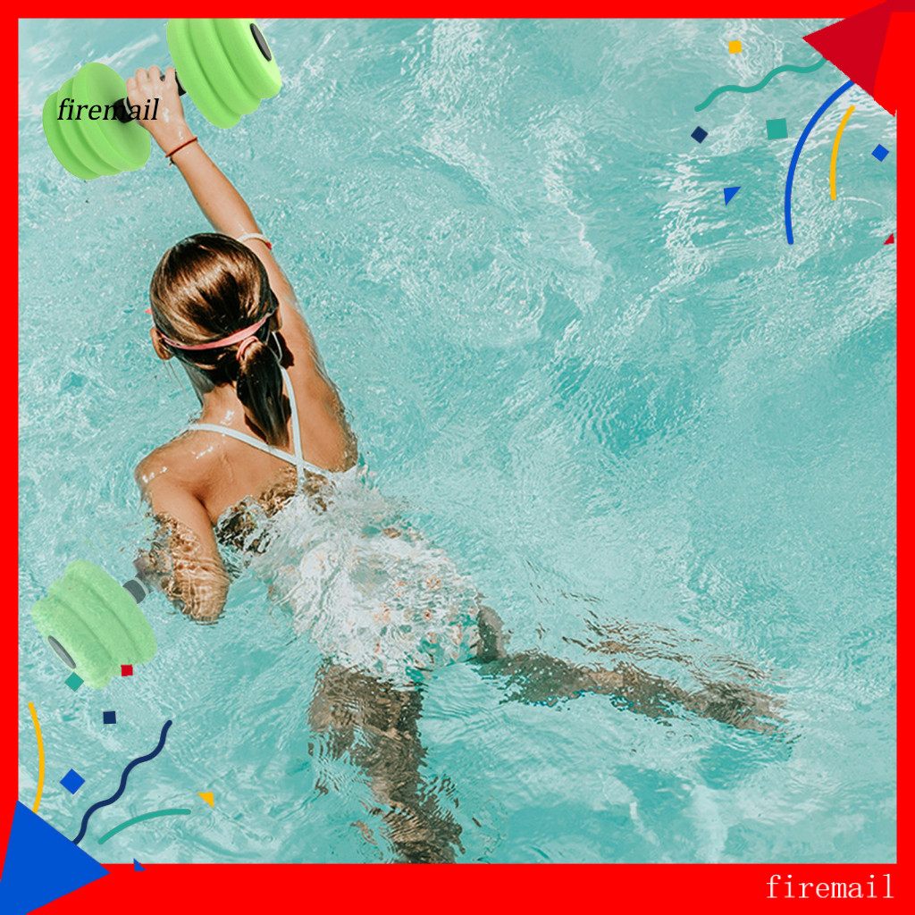 [FM] Eva Foam Water Dumbbells Water Aerobics Gear 2 chiếc Foam Dumbbells Trọng lượng nước cho bể bơi