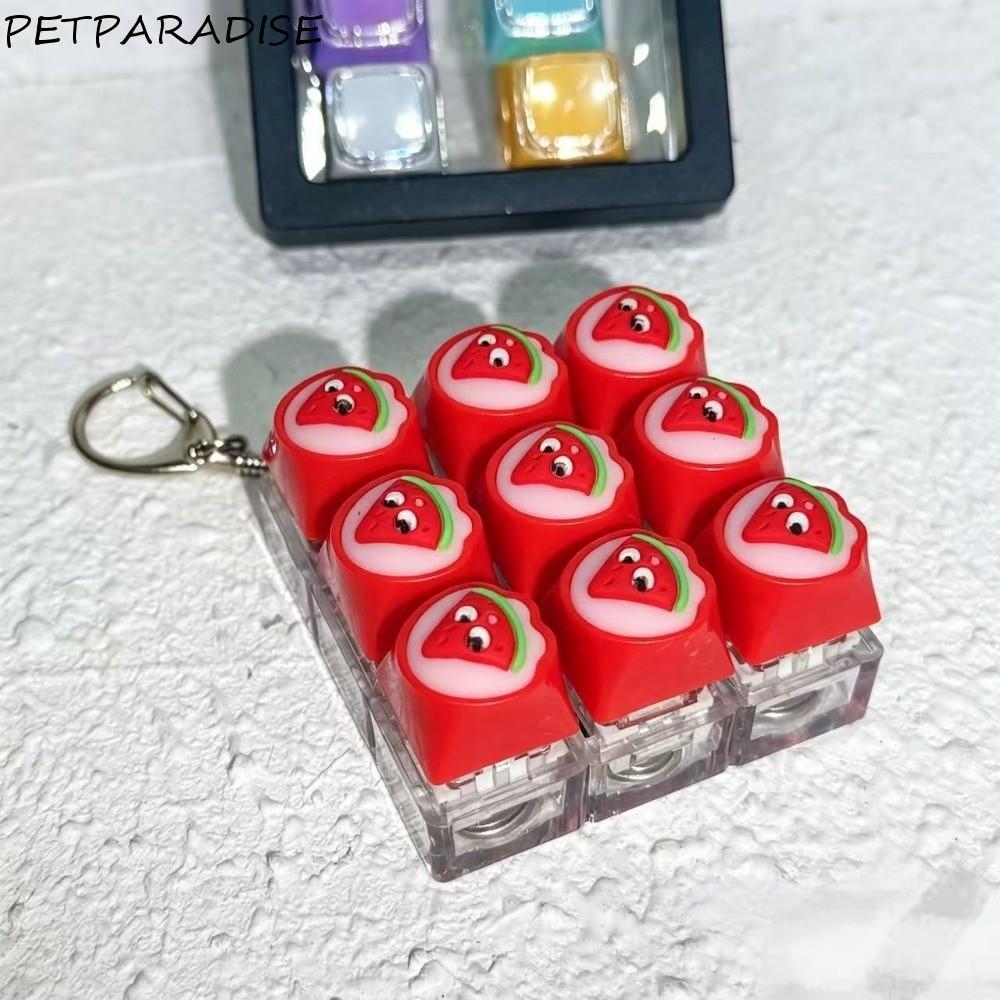 PETPARADISE Bàn phím Fidget Toy, Silicone mềm Kích thước di động Fidget Toy Móc khóa, Quà tặng vui n