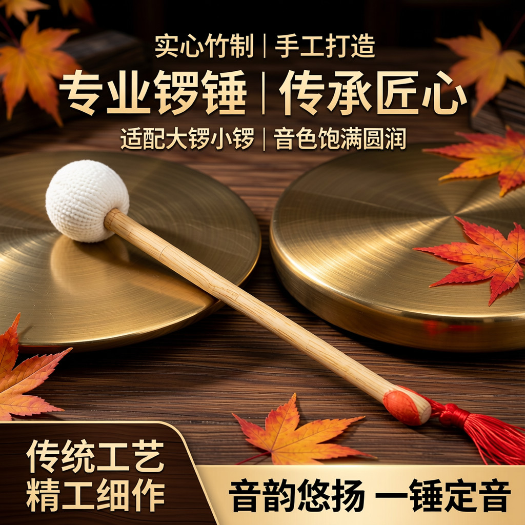 Chắc Chắn Tre Gong Búa Handmade Lớn Nướng Sogong Big Gong Gong Búa Chuyên Nghiệp Gong Búa Nhỏ Gong B