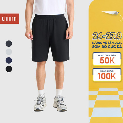 Quần short nam CANIFA cạp chun chất liệu thoáng mát 8BS26S020