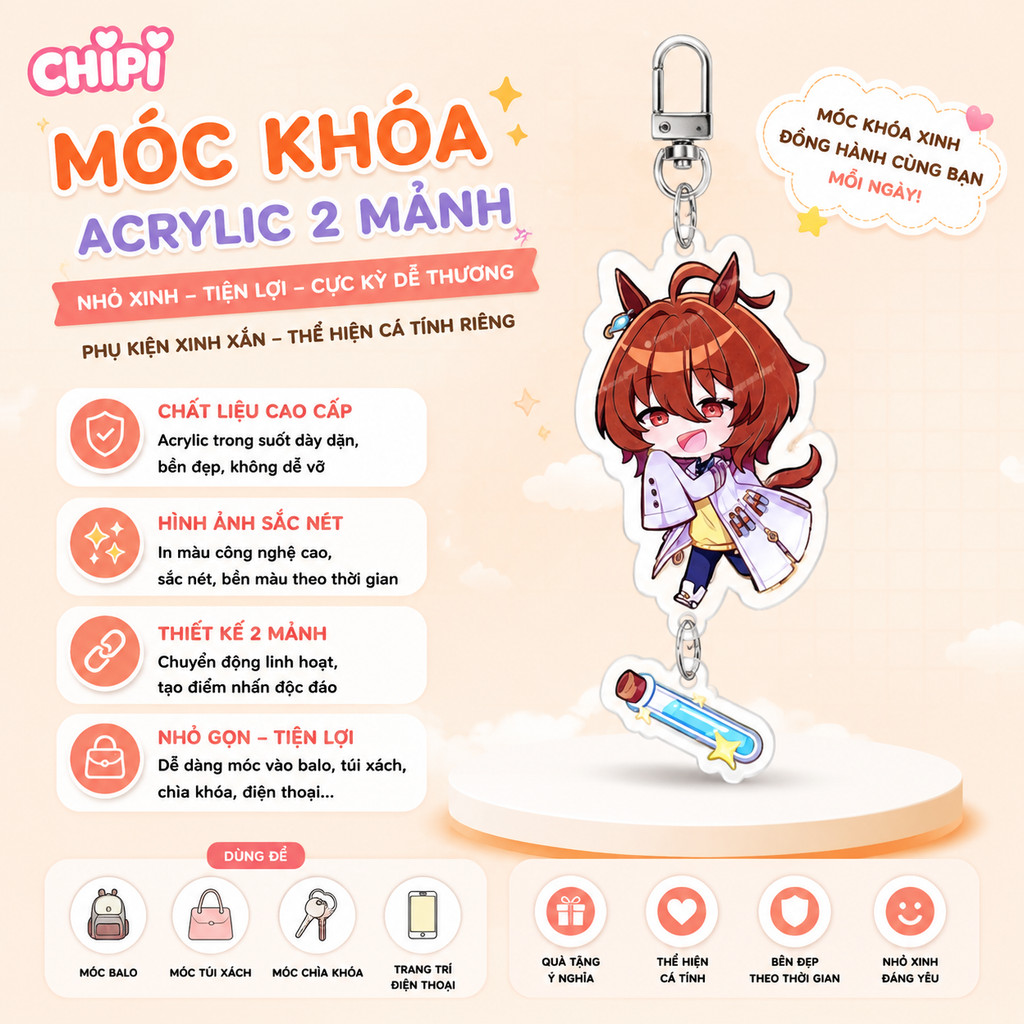 Agnes Tachyon (Umamusume) - Acrylic Keychain Despuntater