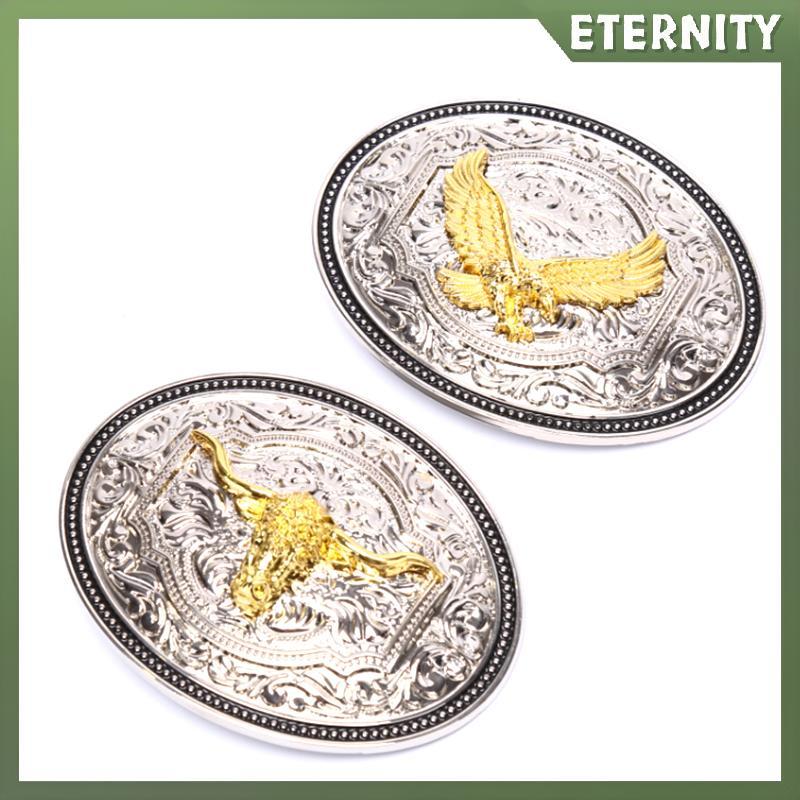 ETERNITY Long Horn Bull Eagle Western Belt Bule Golden Texas Cowboy Western Bules
