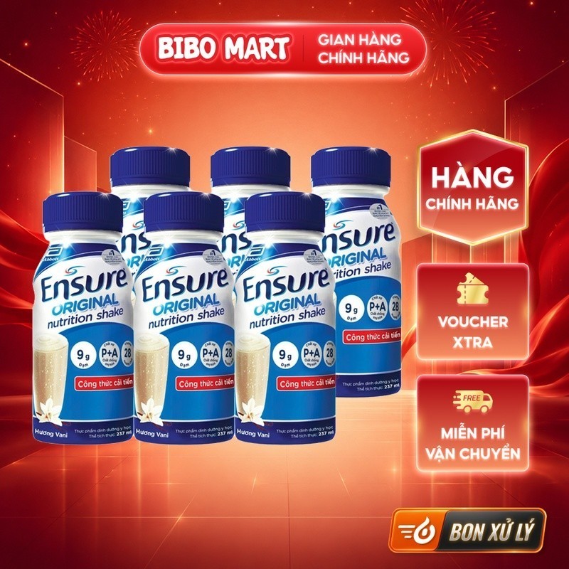 [MALL] Sữa Nước Ensure Vani 237ml (6 Chai/Lốc) - BM003.1