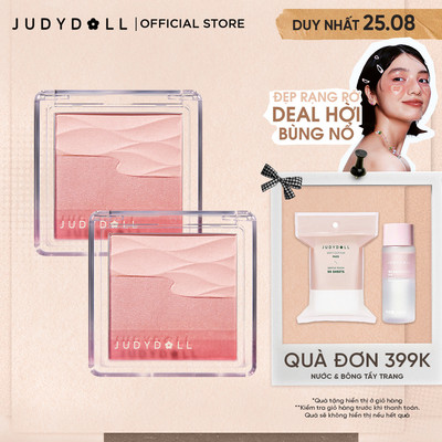 [Combo 2] Phấn Má Hồng Satin Blush JUDYDOLL 5g Long Lanh Mịn Tệp Da