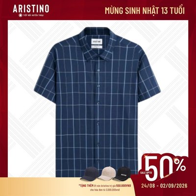 Sơ Mi Nam Aristino Regular Fit Bamboo Thiết Kế Tà Lượn Tinh Tế Kèm Chữ Kí Thêu Sắc Nét ASS621EDP01
