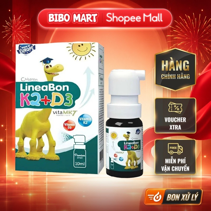 [MALL] Vitamin D3K2 LineaBon Spray dạng xịt - chai 10ml - BM002.2