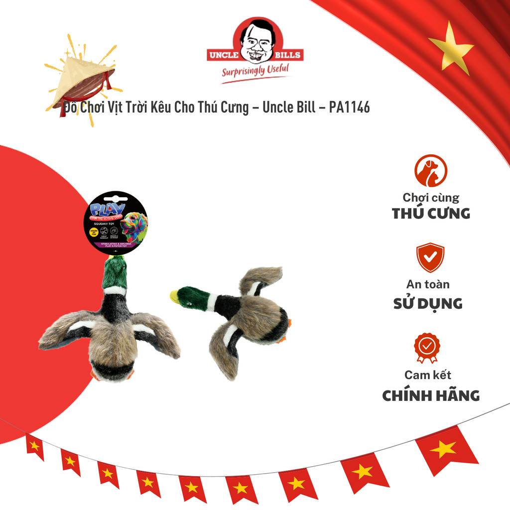 Đồ Chơi Vịt Trời Kêu Cho Thú Cưng – Uncle Bill – PA1146