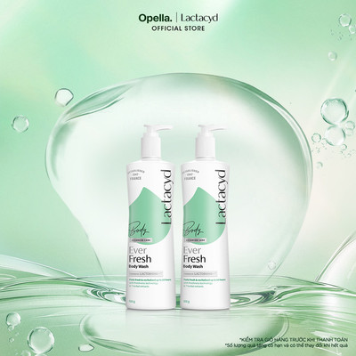 Bộ 2 Sữa tắm Lactacyd Ever Fresh mang lại làn da thơm mát và tràn đầy sức sống đến 24 giờ