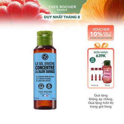 Gel tắm cô đặc hương biển Yves Rocher Concentrated Shower Gel Wild Algae 100ml