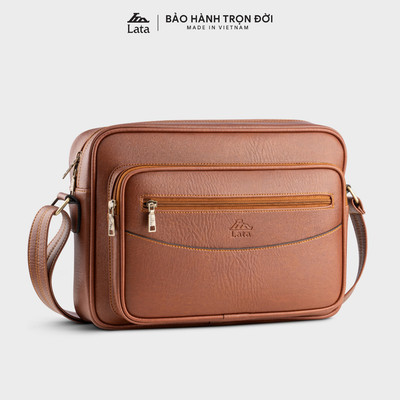 Túi Lata (Thời trang nam công sở dáng ngang - Túi đeo chéo da TN33)