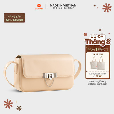 Túi Yuumy (Thời trang nữ dáng hộp hiện đại size 22 - Túi đeo chéo da Smooth YN298) Bagsmart