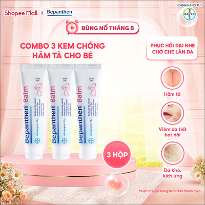 Combo 3 Kem Chống Hăm BEPANTHEN Balm Dạng Kem Mỡ Tuýp 30G x3