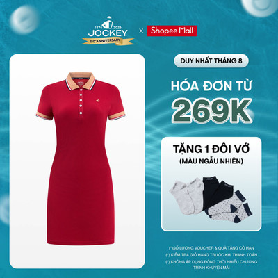 Đầm Polo Nữ Tay Ngắn Jockey Noire - J4132