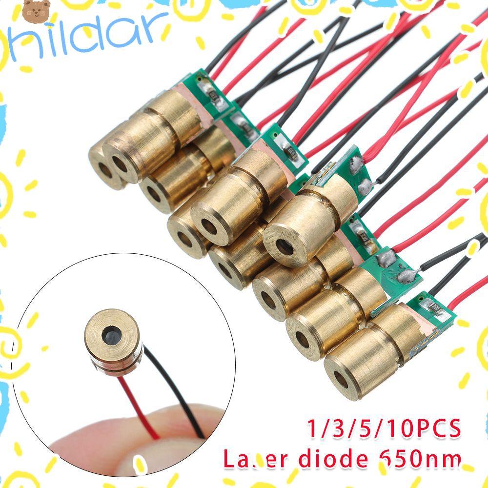 HLAR 1 / 3 / 5 / 10 PC Laser Có Thể Điều Chỉnh 5 triệu watt Đầu Đồng 650nm 6mm 3V