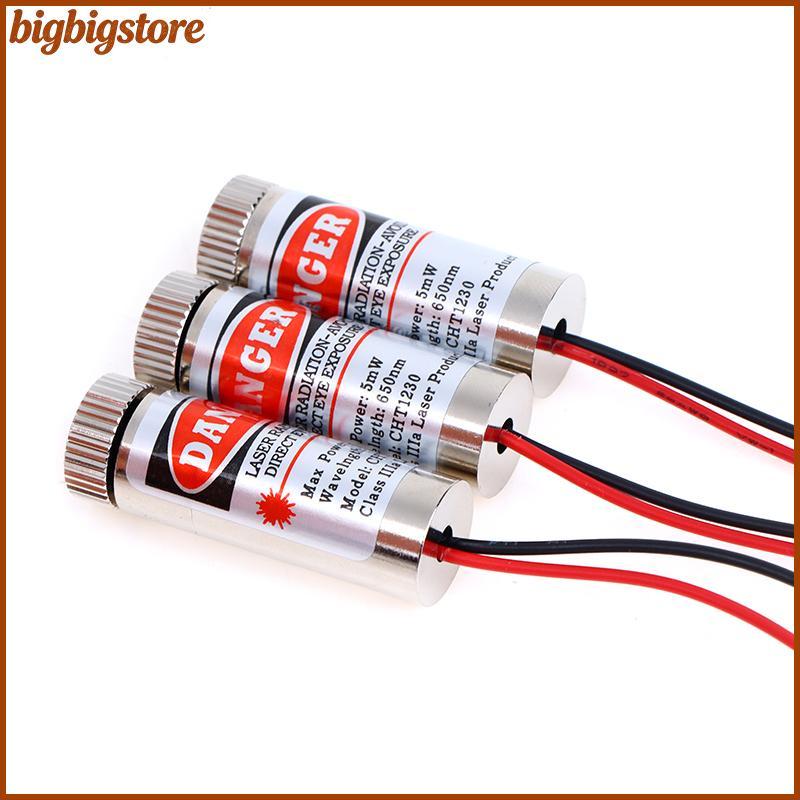 Big 650nm 5mW Red Point / Line / Cross Laser Module Đầu Laser Ống Laser 3v-5v Đầu Laser chấm được sử