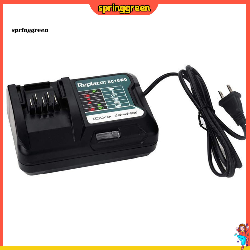 XUÂN| Bộ sạc Thay thế cho Makitas 108V 12V DC10WD BL1016 BL1021B BL1041B FD05 Phích cắm US