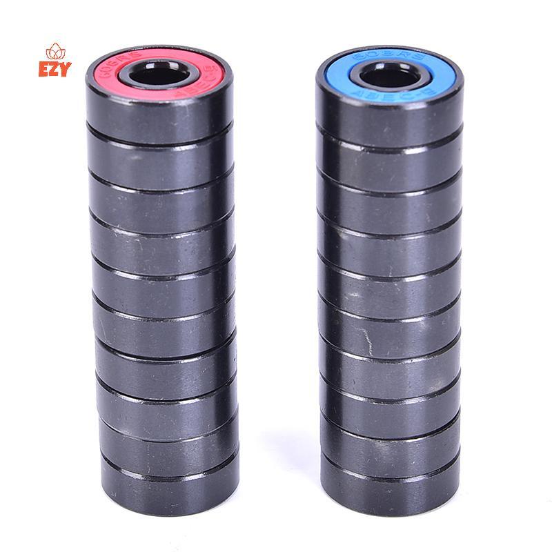 EZY 10 Cái / bộ 608 2RS Vòng bi kín bằng thép rãnh sâu 608RS 608-2RS mới