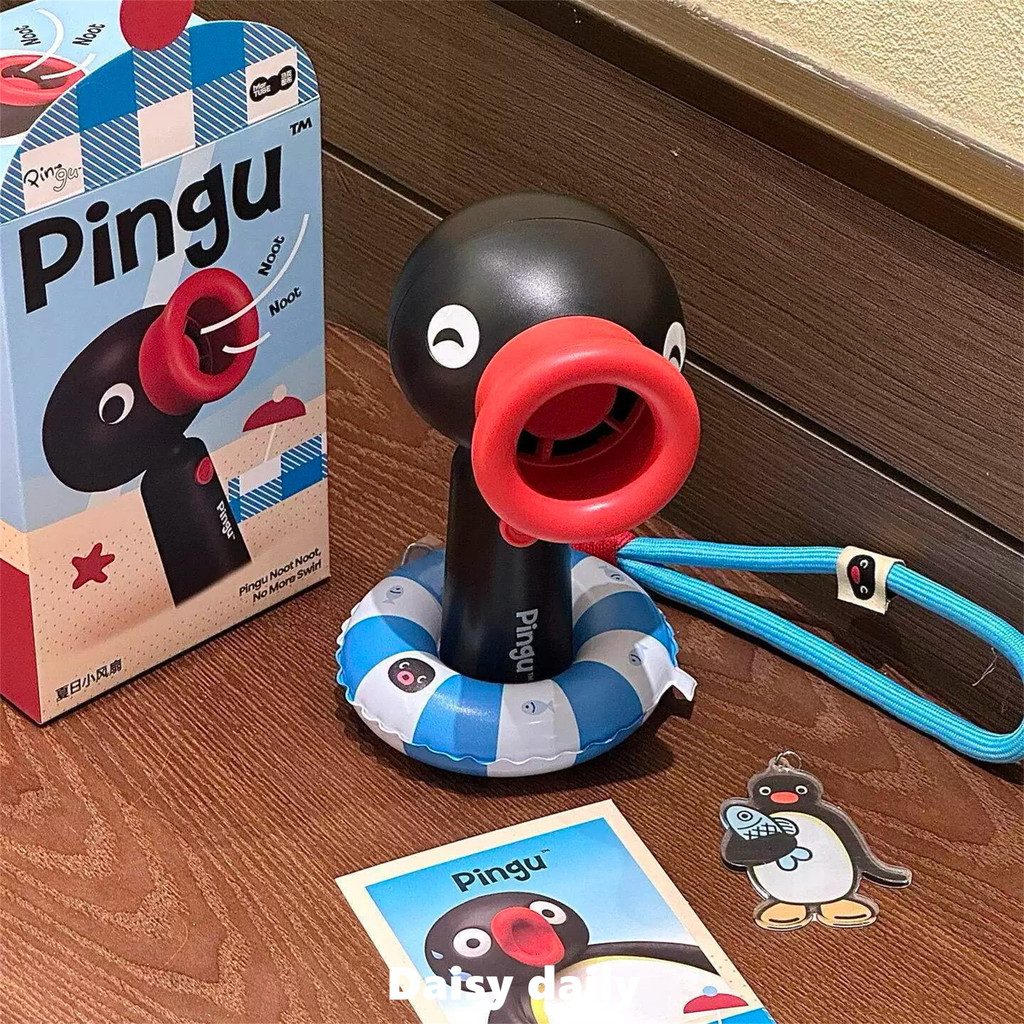 Chim Cánh Cụt Pingu Quạt Nhỏ Quà Tặng Sinh Nhật Bé Gái Bạn Gái Tốt Nghiệp Nâng Cao Sáng Tạo Thiết Th