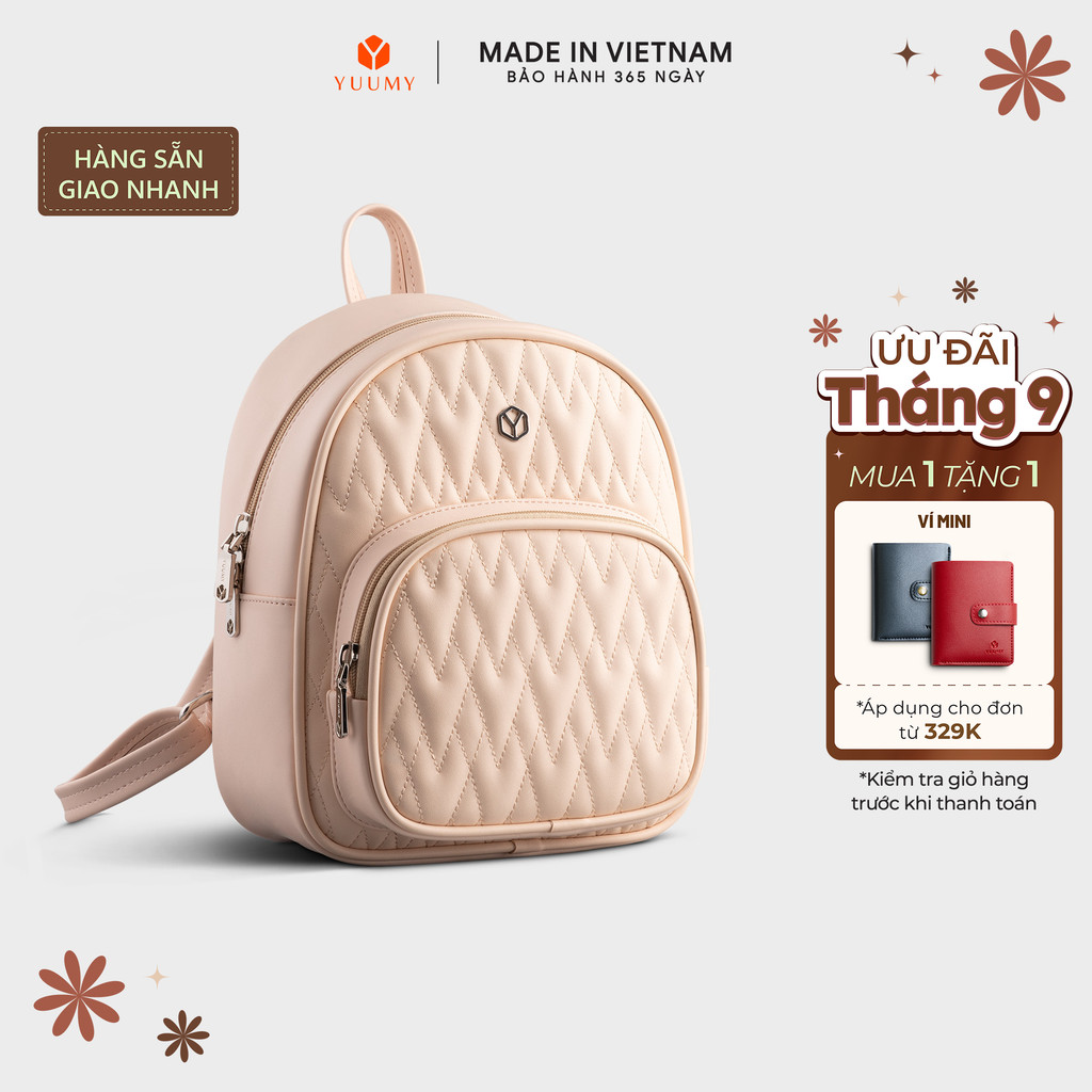 Balo Yuumy (Thời trang nữ phong cách trẻ trung - Balo da Seasand YBA82) Bagsmart