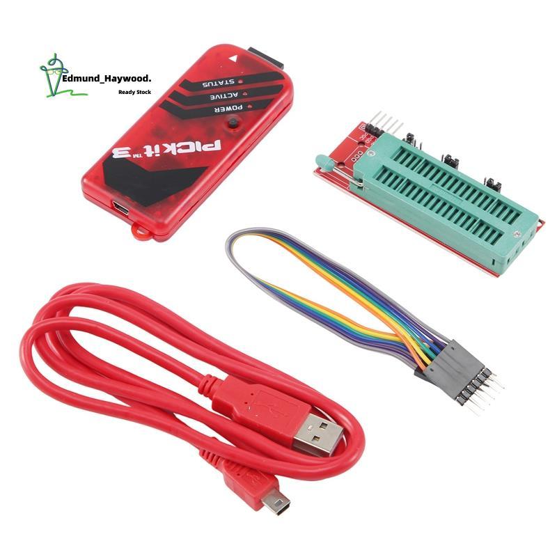 Lập trình viên PICKIT3 + PIC ICD2 PIC Kit Bộ chuyển đổi lập trình 2 / 3 Ghế lập trình đa năng FZ0508