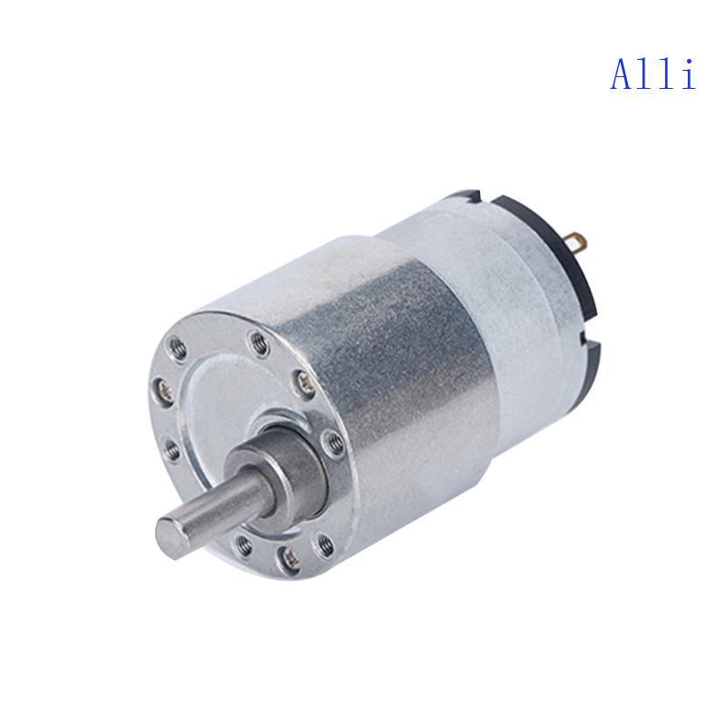 Alli 6V 12V 24V Micro Geared Motor 7RPM 960RPM Trục đầu ra lệch tâm JGB37-520
