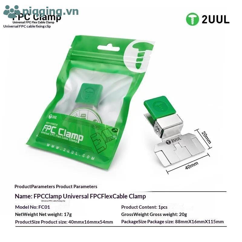 Piqging FC01 FPC Flex Cable Kẹp Định Vị Bằng Thép Không Gỉ VN