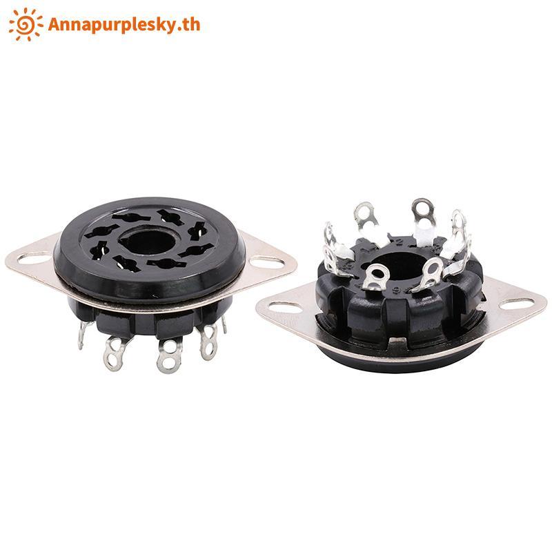 Annapurna 8Pin Bakelite Tube Soet Base S8WPF Mạ vàng cho KT88 6550 6SN7 EL34 Bộ khuếch đại TH