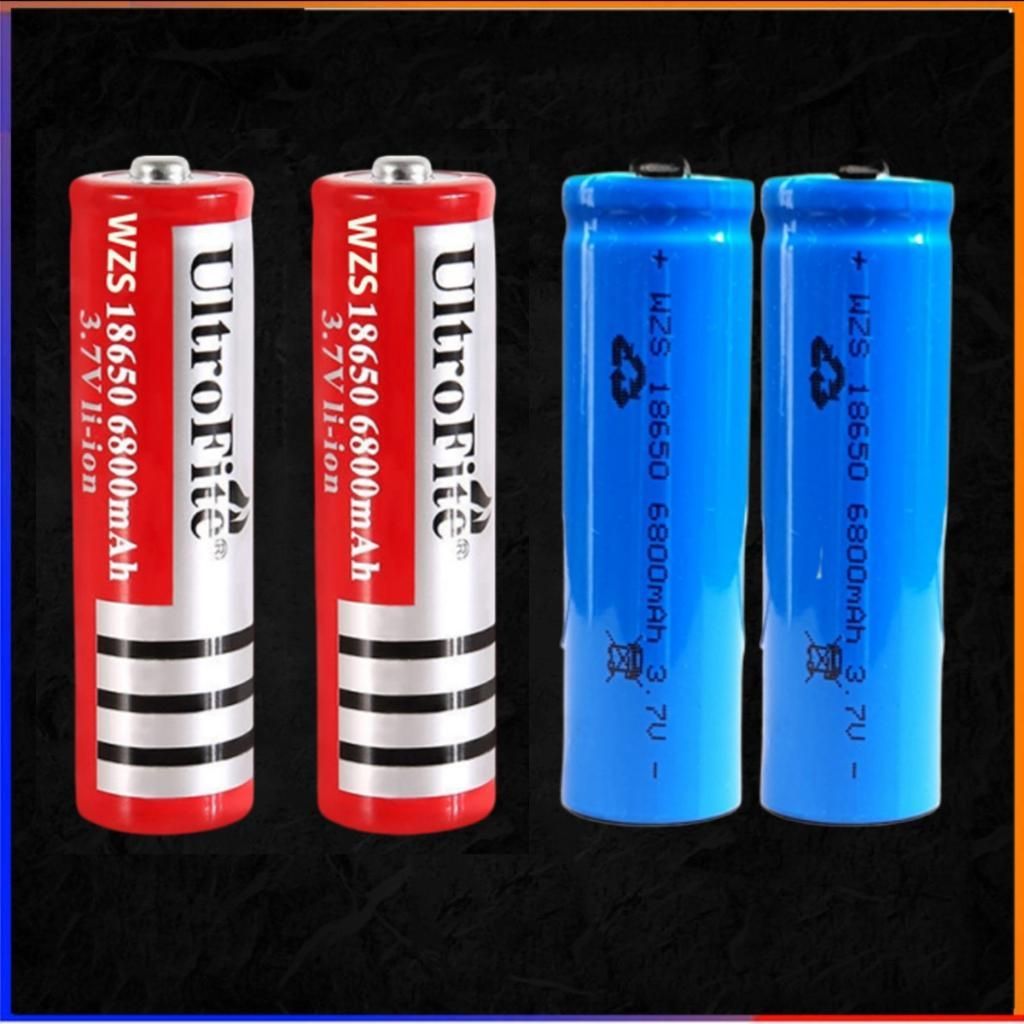 Pin sạc ultrafire 18650 6800mAh 3.7V 4.2V pin  đèn