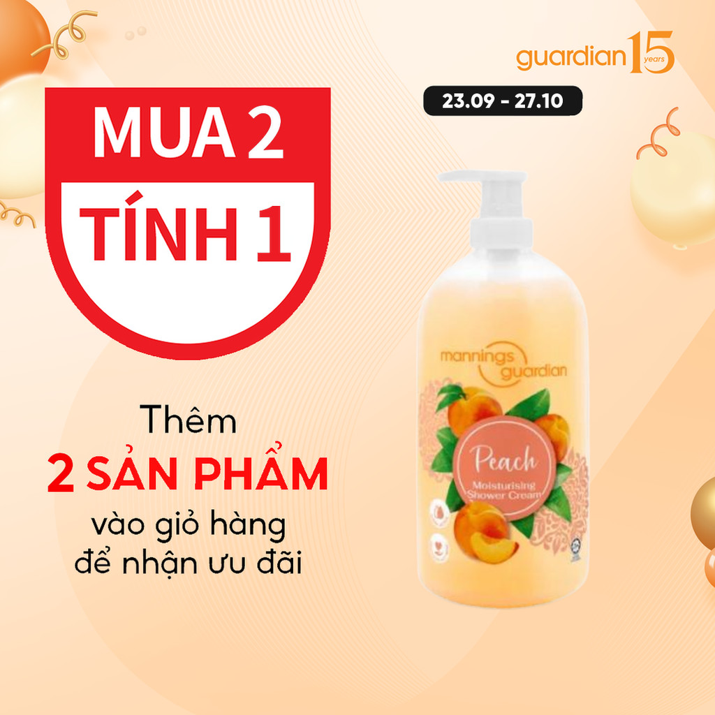 Sữa Tắm Dưỡng Ẩm Mannings Guardian Moisturising Shower Cream 1L Guardian Việt Nam