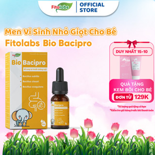 Men Vi Sinh Nhỏ Giọt Bio Bacipro Cho Bé Bổ Sung Lợi Khuẩn Tăng Cường Hệ Tiêu Hóa,Giảm Rồi Loạn Tiêu Hoá, Nôn Trớ Lọ 10ml