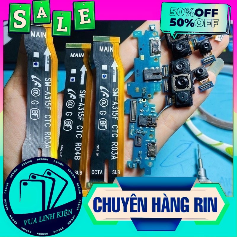 Linh Kiện Samsung A31 A315F / cáp nối main,main sạc,camera trước,camera sau rin bóc máy,linh kiện A3