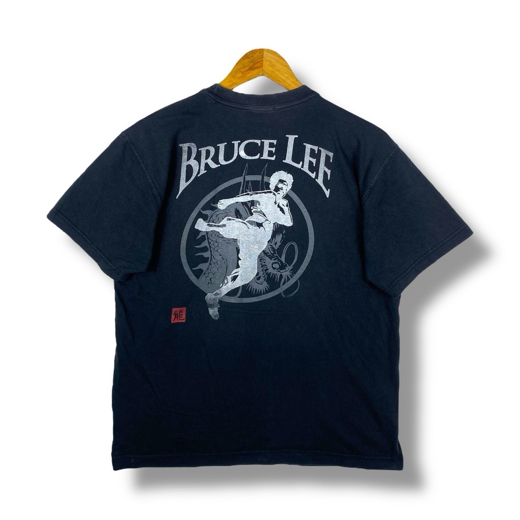 Áo thun họa tiết 100% cotton x BRUCE LEE