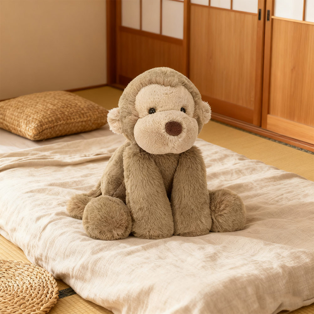 Cute Monkey Doll, Little Monkey Plush Toy, Children's Playmate, Monkey Doll