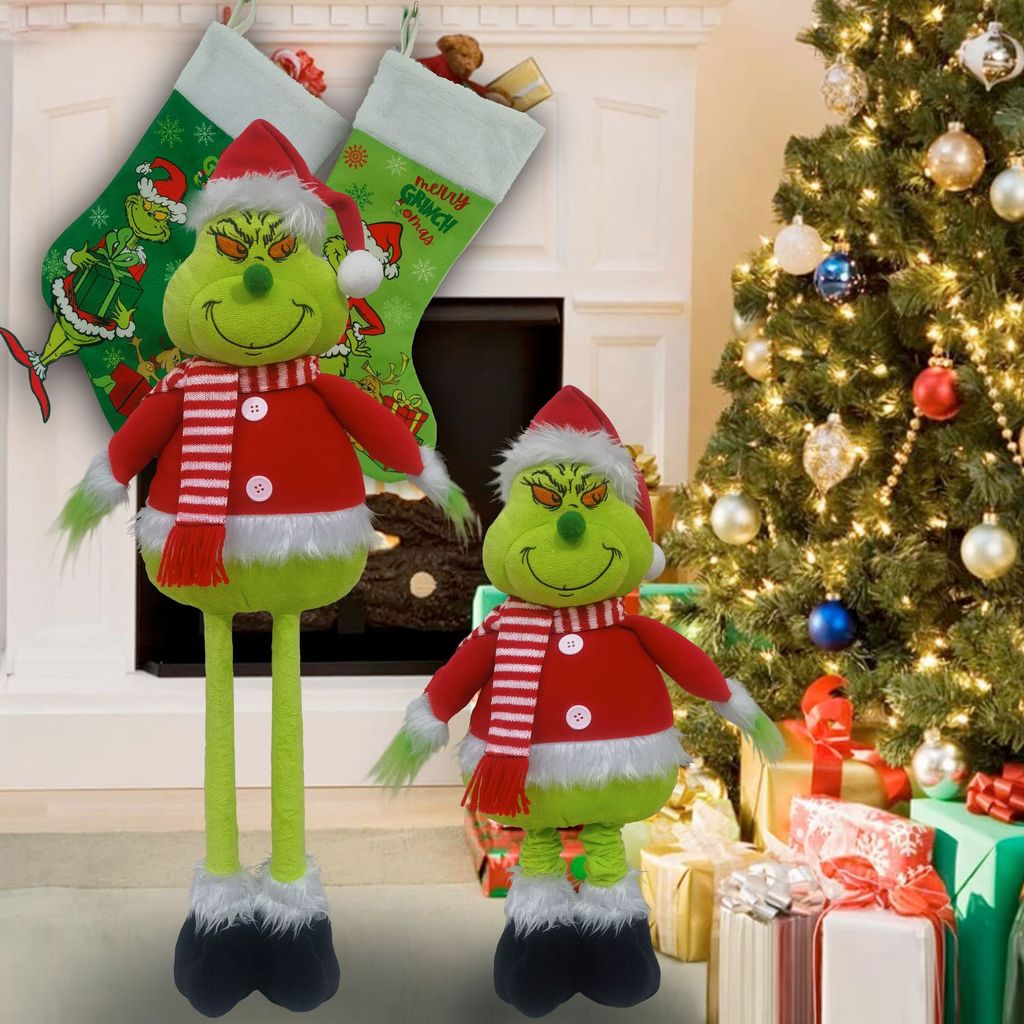 Santa Grinch Grinch Grinch Grinch Búp Bê Độc Đáo Trang Trí Giáng Sinh Để Bàn Trang Trí Quà Tặng