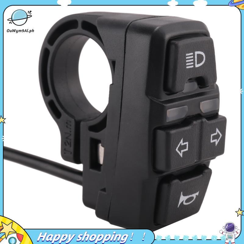 [ouwym9al] Công tắc đèn Ebike + Công tắc còi và đèn xoay Xe tay ga Xe đạp điện Phụ kiện DIy xe đạp l