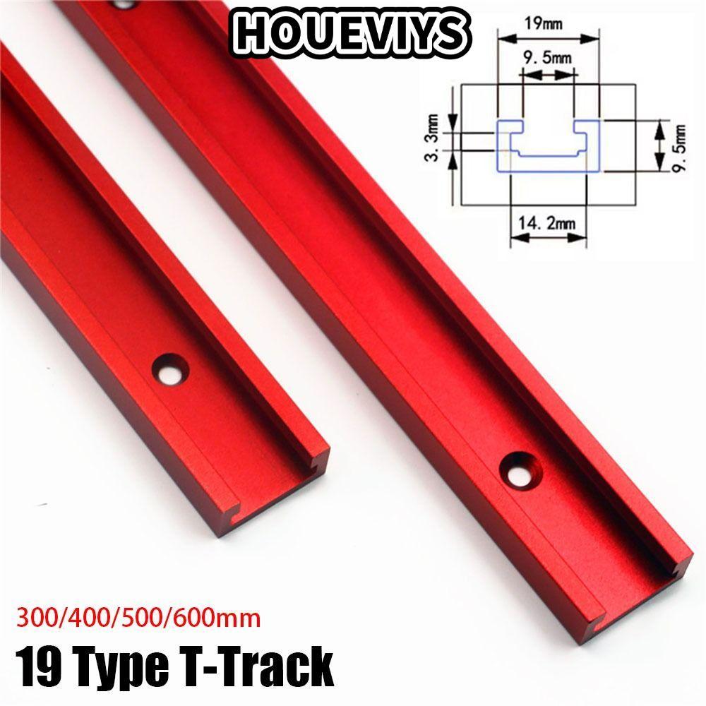 HOUEVIYS 1 Cái T-Track, T Slider Fixture Slot Slide Guide Rail T-Slot Track, 19 Loại 19x9.5mm 300-60