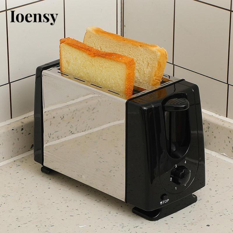 Máy nướng bánh mì điện Máy làm bánh mì EU Cắm 2 lát Máy làm nóng nhanh tự động Panini Máy làm bánh quế cho bánh mì nướng nấu ăn