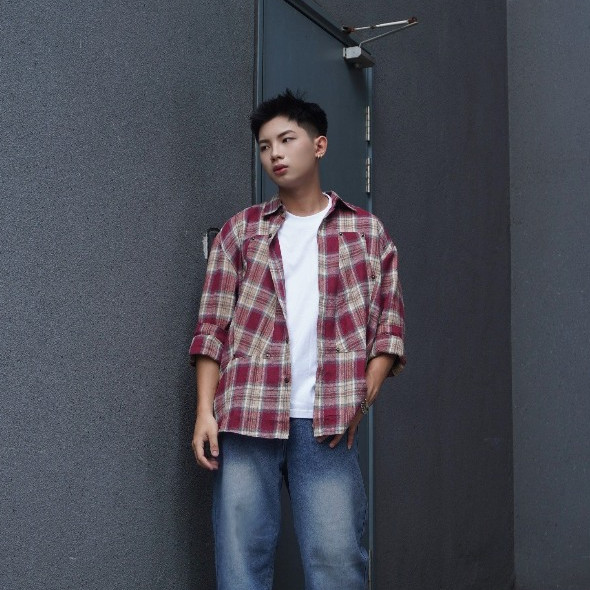 Áo sơ mi dài tay Flannel Patched ODIN CLUB, Áo sơmi caro nam nữ unisex, Local Brand ODIN CLUB