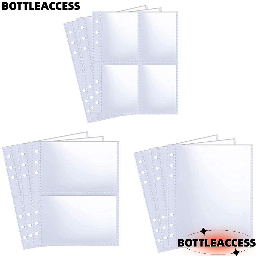 CHAIACCESS Photocard Binder, A5 Size Nhiều Túi Photocard Tay áo, Kpop Photocard Binder 6 Nhẫn Album 