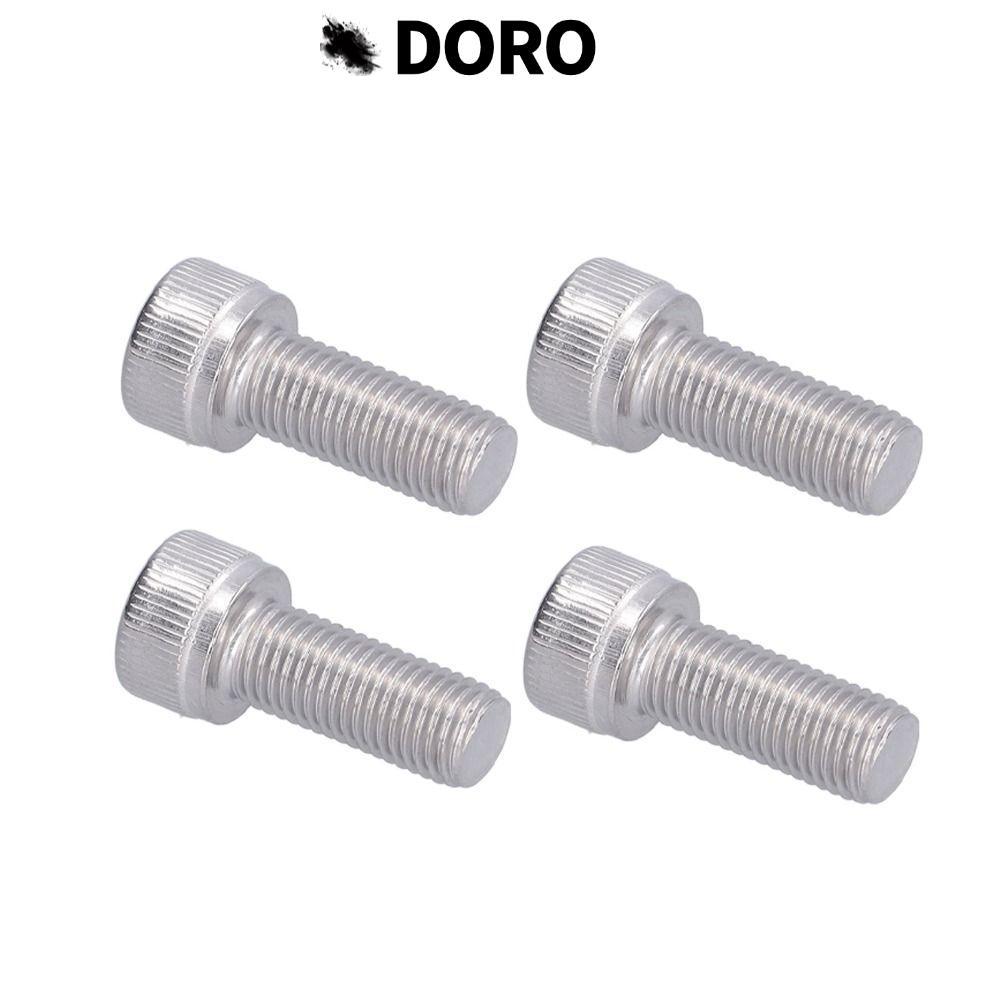 DORO 4 Bu lông ổ cắm lục giác, Vít đầu ổ cắm bằng thép không gỉ cao cấp 1.25mm, M10 Kích thước ren M
