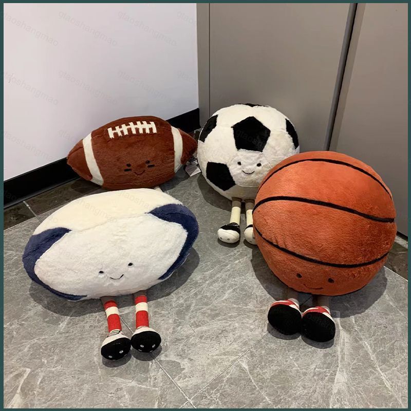 YT4 JELLYCAT Vui Bóng Đá Bóng Rổ Mỹ Bóng Đá Sang Trọng Búp Bê Quà Tặng Cho Trẻ Em Gối Ngủ Đồ Chơi Gi