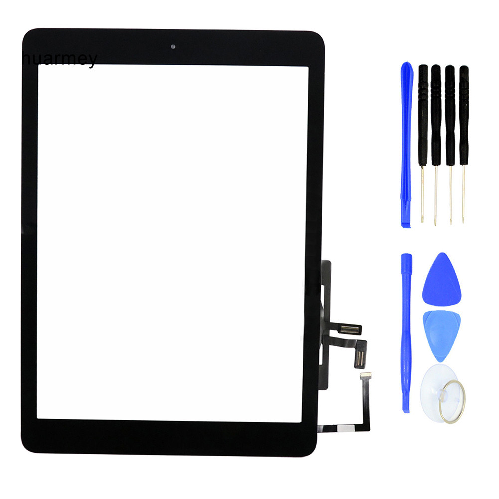 Màn hình số hóa cảm ứng HUARMEY + Keo dán + Nút Home Flex cho iPad Air A1474 A1475
