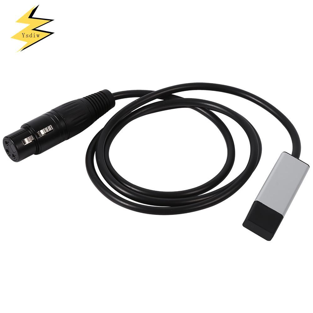 Giao diện USB sang DMX YSDIW, Bộ chuyển đổi USB sang DMX màu đen 1m / 39,37 inch, Bộ điều khiển PC M
